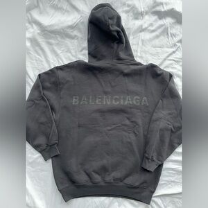 Balenciaga Medium Fit Black Hoodie